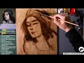 Starting a NEW Portrait Painting LIVE!!! | Virtual Painting Session