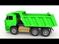 Harvesting Fruits with Drill Construction Vehicle Learn Colors for Kids Children