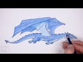 How to Draw a Dragon Flying (Wind Dragon)