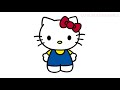 How To Draw Hello Kitty | Sanrio | Cute Easy Step By Step Drawing Tutorial