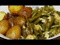 Crispy potatoes and delicious beans❗️Amazing potato recipe and frozen beans❗️ ASMR