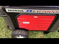 HONDA EU7000IS ULTRA QUIET PORTABLE GENERATOR