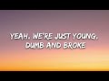 Khalid - Young Dumb & Broke (Lyrics)