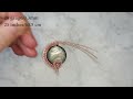 Wire wrapped coin bead pendant wire wrapping tutorial, wire weaving how to wire wrap beads
