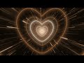 Neon Heart Tunnel🤎Brown Heart Background | Neon Lights Background Effect | Heart Moving Background