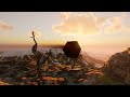 Unreal Engine 5.0.0. Mountain scene with animating cube