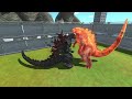 Random spin battle of Godzilla Kaiju monsters - Animal Revolt Battle Simulator