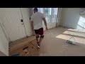 How to Install Vinyl Plank Flooring For Beginners + Flooret LVP Review | Builds by Maz