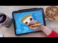 How to Draw Pizza - Pop Art Style on Procreate - Stay Home and Draw