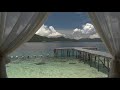 4K HDR Ocean Window - Tropical Sea View - Relaxing Lapping Wave Sounds - Ultra HD Nature Video