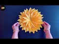 2 Beautiful Paper Flower Wall Hanging / Paper Craft For Home Decoration /Sunflower Wall hanging /DIY
