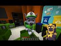 ENCONTRÉ LA BASE SECRETA DE ROCKY PAW PATROL EN MINECRAFT 😱