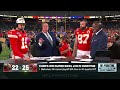 ‘GIVE HIM HIS CROWN!’ 👏 - Kelce hypes up Mahomes after becoming BACK-TO-BACK CHAMPS | NFL Primetime