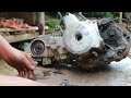 Full Video: Mechanic Girl repairs and restores, build Motorcycle from scrap Motorcycle, Girl repair