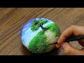 Big but Small Tree Acrylic Painting on Stone｜Step by Step #888｜Painted Rocks｜Satisfying