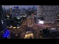 BREAKING: A massive demonstration tonight in Tel Aviv, Israel has drawn hundreds of thousands.