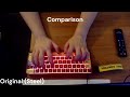 Wooting 60HE different SMKeyboard plates comparison