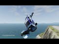 Realistic Car Cliff Drops #43 - BeamNG Drive Crashes | CrashBoomPunk