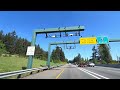 Car Drive Freeway I-405 Totem Lake boulevard Kirkland WA to Vancouver BC Exit 5K HD Cinematic