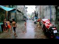 Walking In The Street Of Marikina|Heavy Rain Makes Everyone Happy [4K]