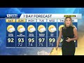 Alabama's weekend forecast is mainly hot and dry. PTC 4 is forecast to become Tropical Storm Debb...
