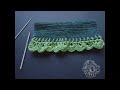 Crochet - Puntilla fácil para toallas y toallones (easy towel edging) -tejido para zurdos-