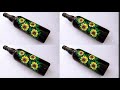 DIY- Simple & Easy Bottle Art / One Stroke Painting flowers / Bottle Art for Beginners / Dr.Shola