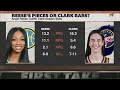 'WE'RE SPLITTING HAIRS' 🗣️ Debating Caitlin Clark vs. Angel Reese 🍿 | First Take