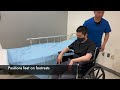 Credentia CNA Skill 22: Transfers From Bed to Wheelchair Using Transfer Belt