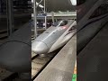 Bullet train arriving in Hangzhou East, China