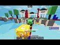Disguising as LUCKY BLOCKS in Roblox Bedwars..