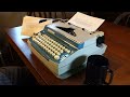 JC Penney Penncrest Concord 10 (Smith-Corona) typewriter at work