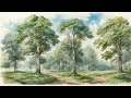 Healing_Calm Music_Watercolor_Parks_Forest_Sunshine