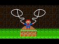 Super Mario Bros. but Mario with Spider-Man and Superman Powerups | Game Animation