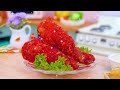 Takis Vs Cheetos Challenge 😹 Miniature Fried Blue Takis Mozzarella Donut Recipe 🏆Tina Mini Cooking