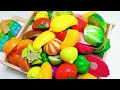 Satisfying Video | Cutting Tomato Fruits and Vegetables | Wooden & Plastic ASMR Squishy