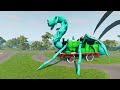ALL MONSTERS.EXE Big & Small Cars Downhill Madness with BUS EATER & MCQUEEN EATER | BeamNG.Drive