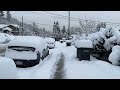 【4K】Snowy Walk in Metro Vancouver | Winter Snow Walk and Snow Footsteps Sound