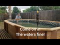 DIY Backyard Wood Swimming Pool