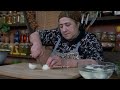 FAMILY LIFE IN THE VILLAGE | GRANDMA NAILA IS COOKING STUNNED ROLLS WITH MEAT AND WALNUTS