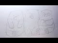 We Bare Bears Drawing | Easy Step by Step Drawing | Pencil Drawing