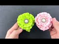 How to make Flower Scrunchies . Easy make Scrunchies.