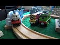 Thomas Wooden Railway Zig Zag Track Build  & Crashes